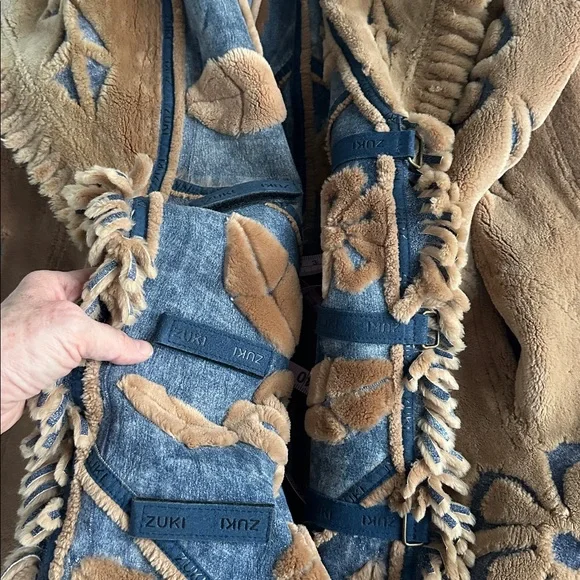 Vintage Zuki Sheared Beaver 3/4 Coat REVERSIBLE Size M - Picture 10 of 13